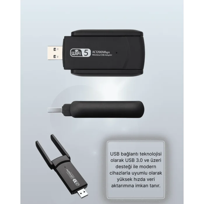 BUĞZ AC1200 USB WiFi Adaptör