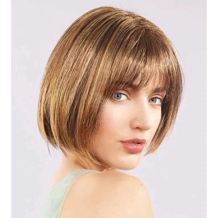 BUĞZ Açık Kahverengi Küt Parti Peruk Küt Saç - BUĞZ