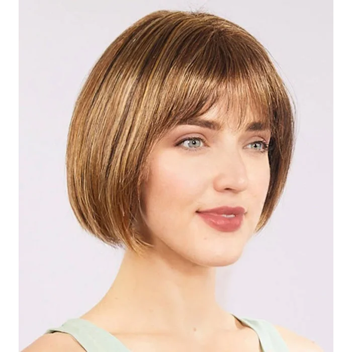 BUĞZ Açık Kahverengi Küt Parti Peruk Küt Saç - BUĞZ