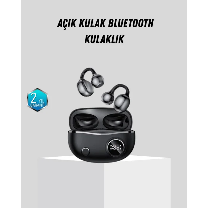 BUĞZ Açık Kulak Bluetooth Kulaklık 5.4 APTX Destekli Ergonomik Tasarım