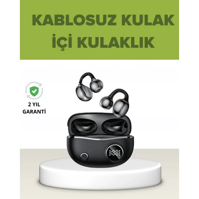 BUĞZ Açık Kulak Tasarımlı Bluetooth 5.4 Kablosuz Kulaklık – Uzun Pil Ömrü