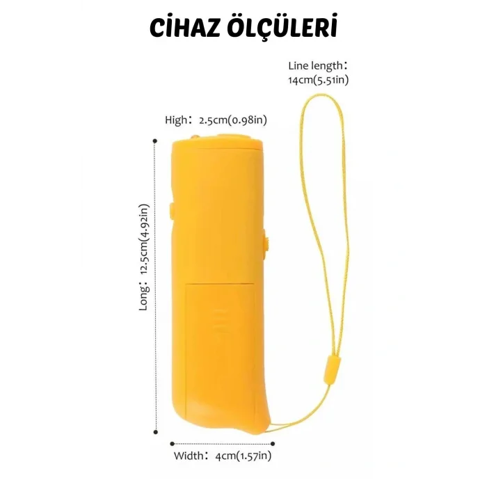 BUĞZ AD-100 Ultrasonik 150 DB Uzun Menzilli Köpek Savunma ve Eğitici Ses Cihazı