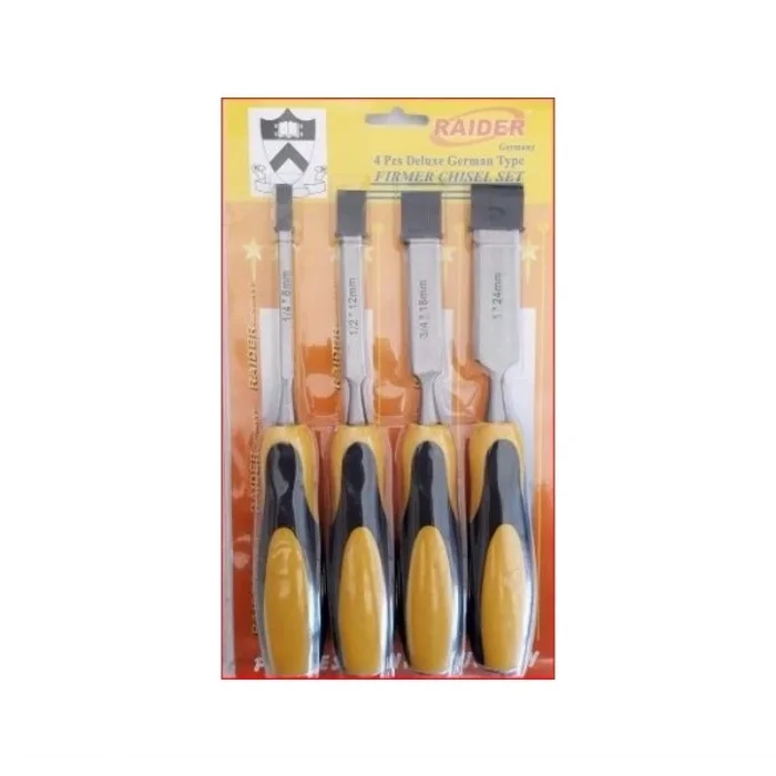  Ağaç Oyma Seti Darbeli İskarpela Seti - 10-12-18-24mm