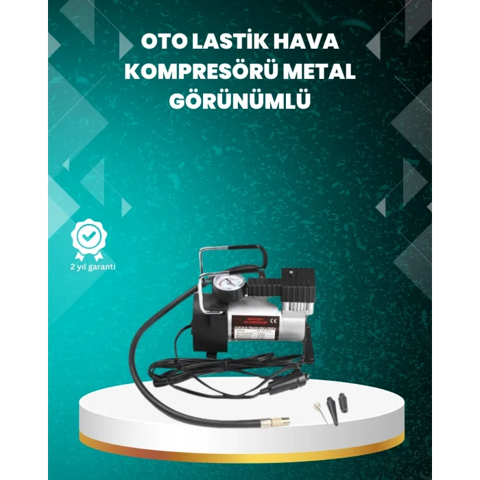 BUĞZ Ağır Hizmet Tipi Oto Kompresör 140 PSI Manometreli