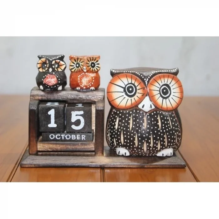  Ahşap Baykuş Takvim