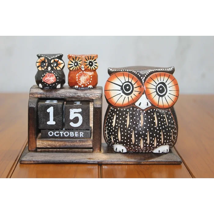 BUĞZ Ahşap Baykuş Takvim