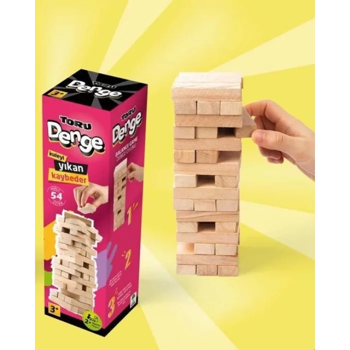  Ahşap Denge Blokları 54 Parça