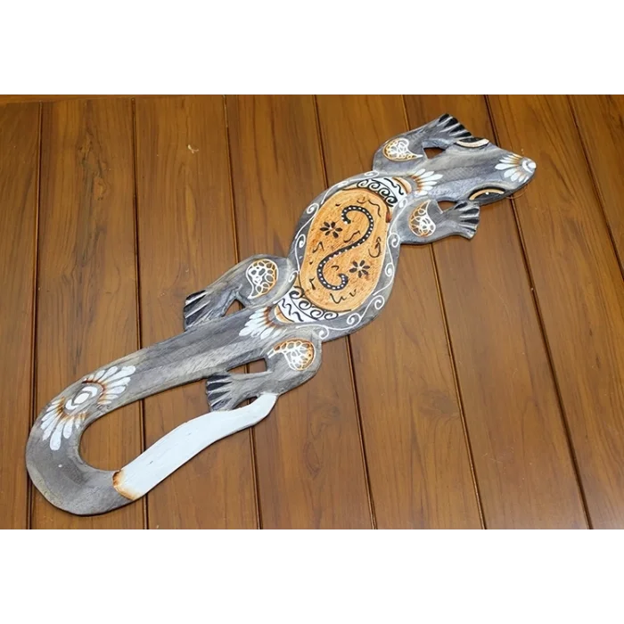 BUĞZ Ahşap Duvara Asmali Kertenkele Figürü Galileo-21