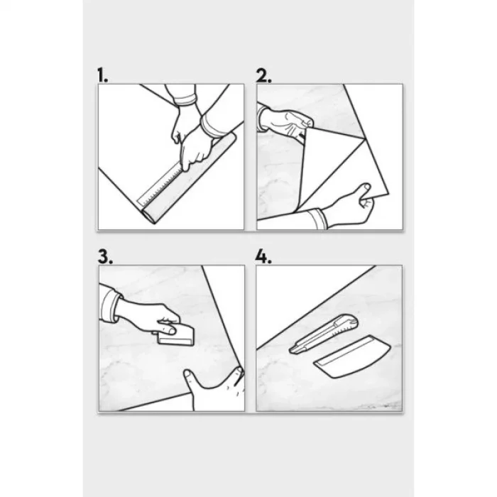  Ahşap Görünümlü Kendinden Yapışkanlı Kaplama Folyosu 5 Metre