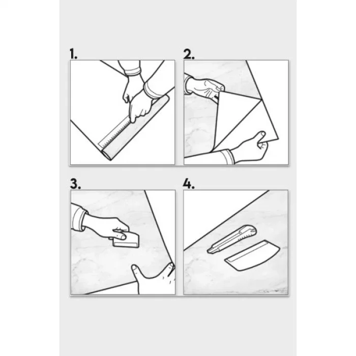 BUĞZ Ahşap Görünümlü Kendinden Yapışkanlı Kaplama Folyosu 5 Metre