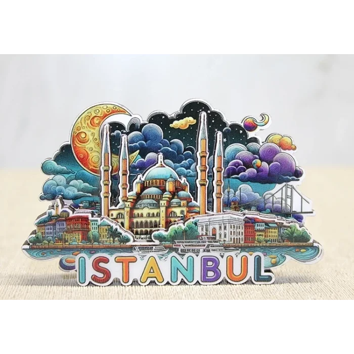 BUĞZ Ahşap İstanbul Temalı Magnet Alk4599