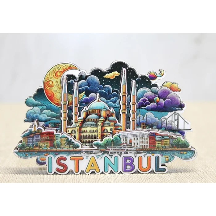BUĞZ Ahşap İstanbul Temalı Magnet - Model 1