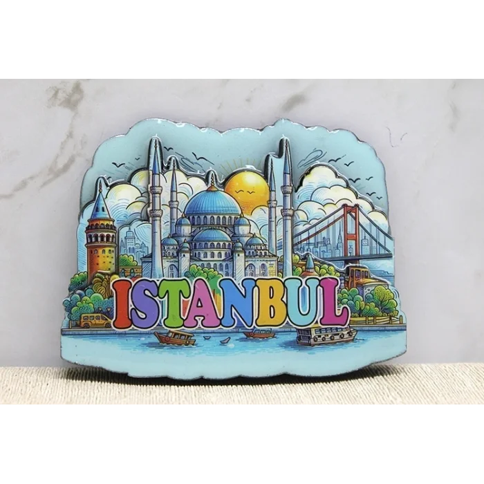 BUĞZ Ahşap İstanbul Temalı Magnet - Model 10
