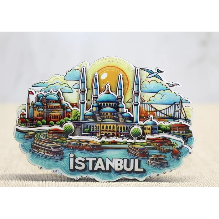 BUĞZ Ahşap İstanbul Temalı Magnet - Model 3