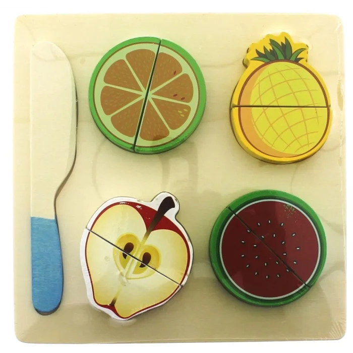  Ahşap Kesilebilir Meyveler Elma Karpuz ananas Mandalina