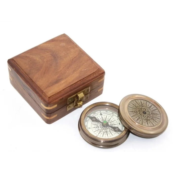 BUĞZ Ahşap Kutulu Pusula Ksk2127