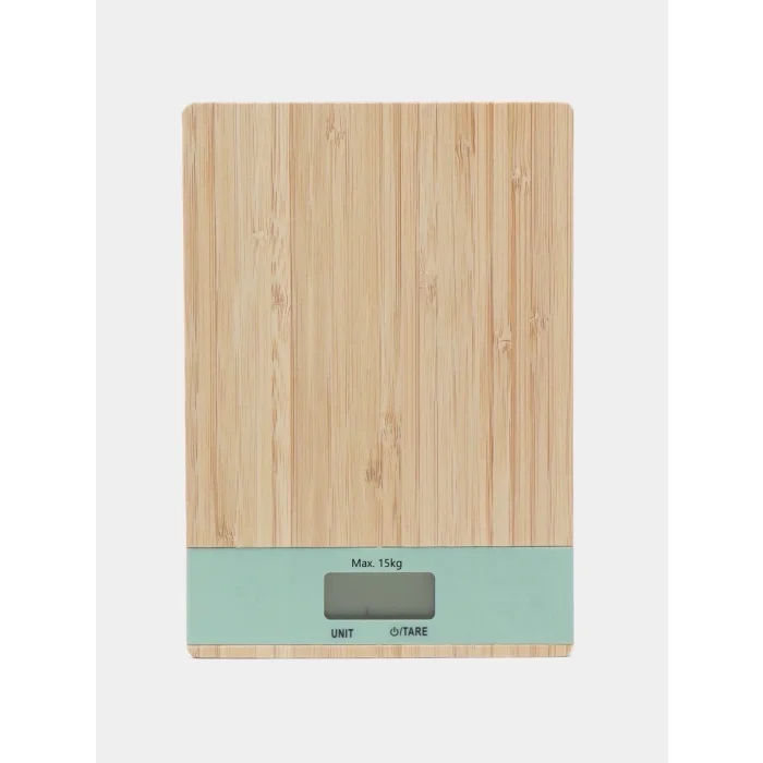 BUĞZ Ahşap Lüks Dijital Ekranlı 15 Kg 1 Gr Çok Şık Hassas Elektronik Mutfak Terazisi