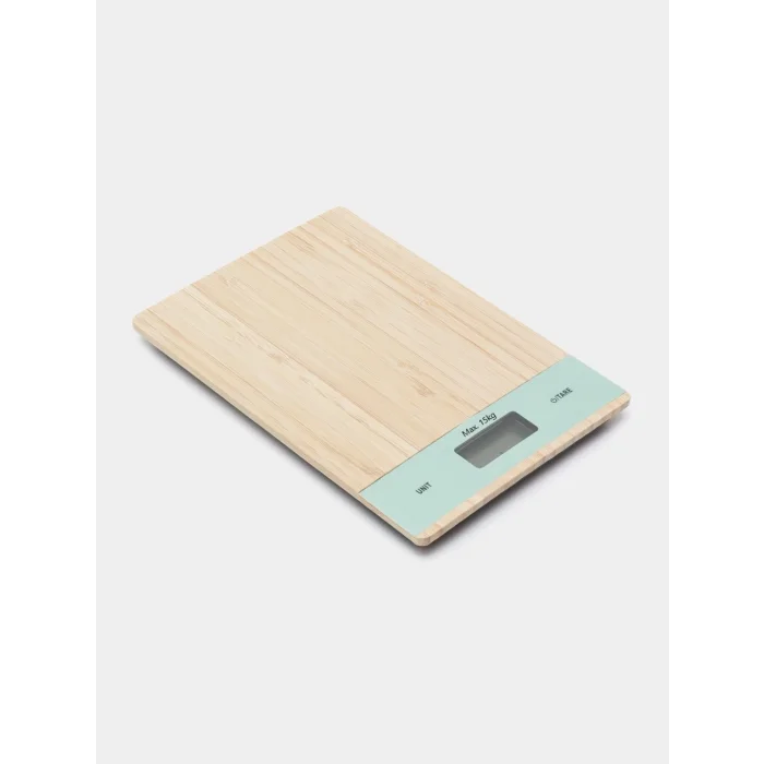 BUĞZ Ahşap Lüks Dijital Ekranlı 15 Kg 1 Gr Çok Şık Hassas Elektronik Mutfak Terazisi