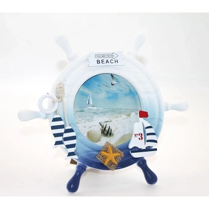 BUĞZ Ahşap Marin Dümenli Çerceve Alk2469