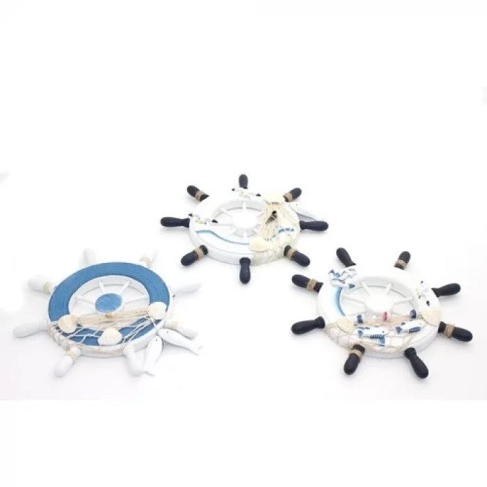  Ahşap Marin Duvara Asmalı Dümen