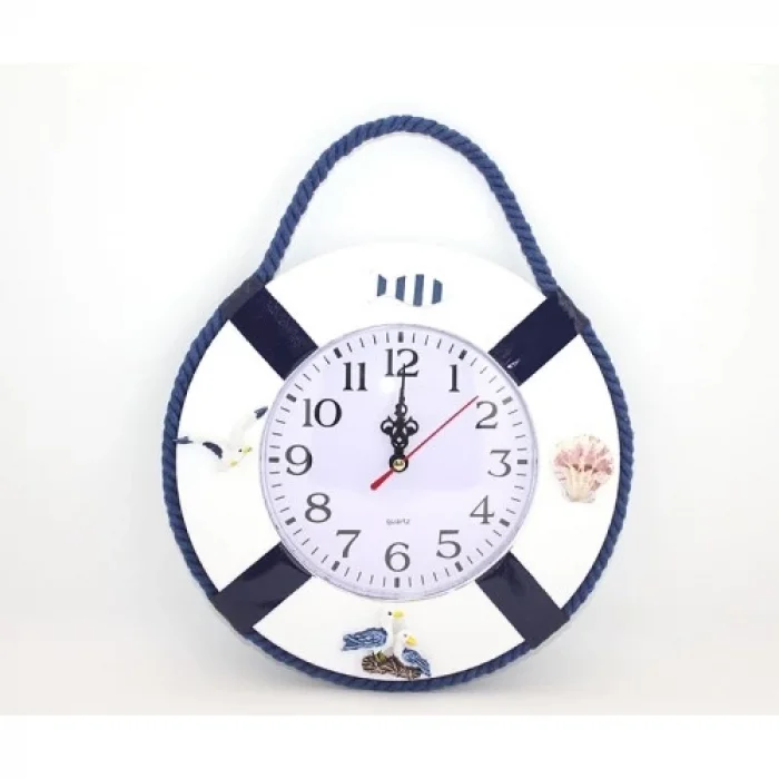  Ahşap Marin Duvara Asmalı Saat