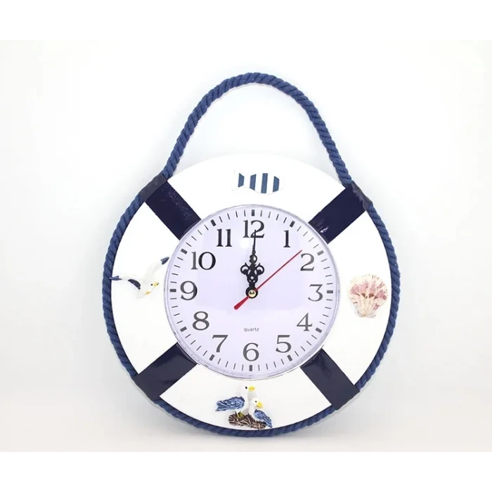 BUĞZ Ahşap Marin Duvara Asmalı Saat Alk2460