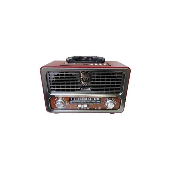 BUĞZ Ahşap retro FM radyo USB SD Bluetooth hoparlör beyaz renk 2 yıl garantili - Elektronik