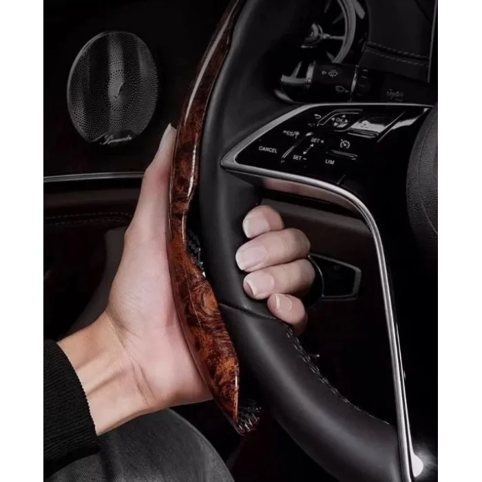  Ahşap Tasarımlı Direksiyon Simidi Koruma Kılıfı 2 li - Stokta Olan Renk Gönderilir