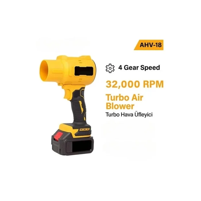 BUĞZ Ahv-18 Turbo Hava Üfleyici | 4 Kademe Hız | 21v 431w Kablosuz Blower | 32.000 Rpm’’