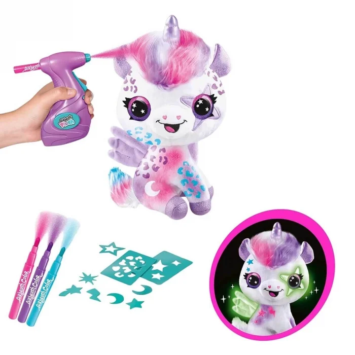 BUĞZ Airbrush Peluş Karanlıkta Parlayan Sihirli Unicorn