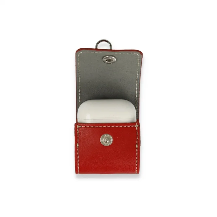 BUĞZ Airpods 2 (2.nesil) Askılı Kılıf - Kırmızı