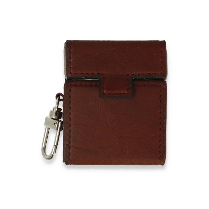 BUĞZ Airpods 2 (2.nesil) Deri Kılıf - Bordo