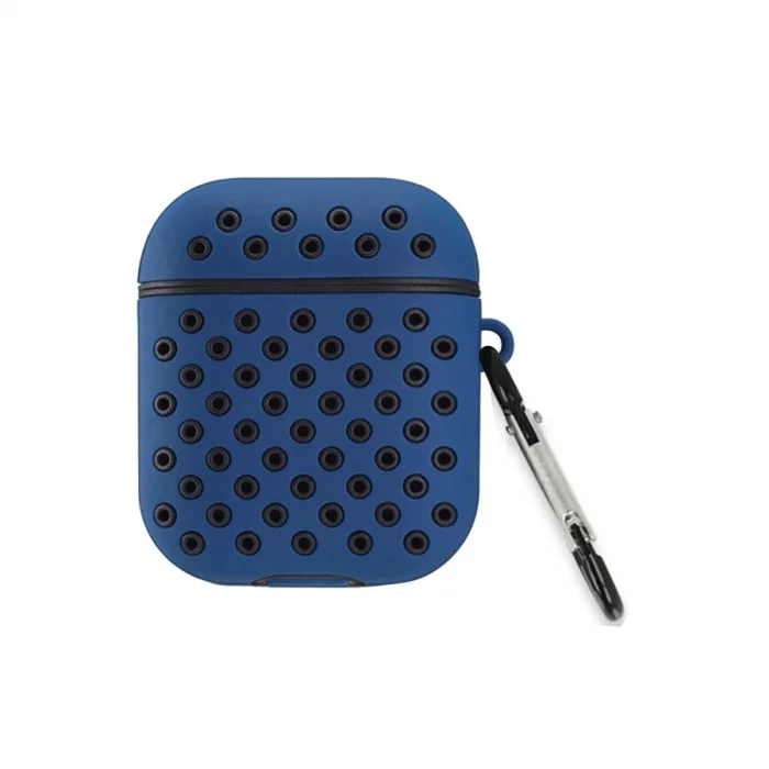 BUĞZ Airpods 2 (2.nesil) Spor Delikli Kılıf - Lacivert-siyah