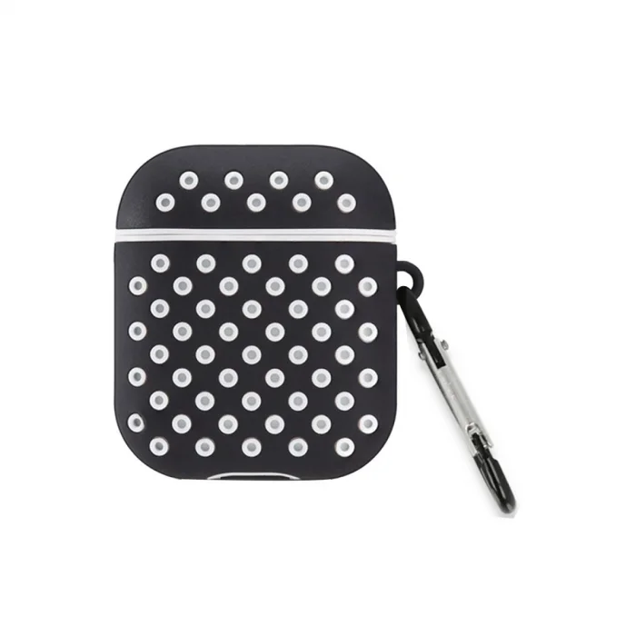 BUĞZ Airpods 2 (2.nesil) Spor Delikli Kılıf - Siyah-beyaz