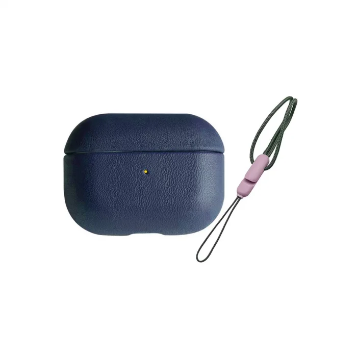 BUĞZ Airpods 3 (3.nesil) 405 Deri Kılıf - Lacivert