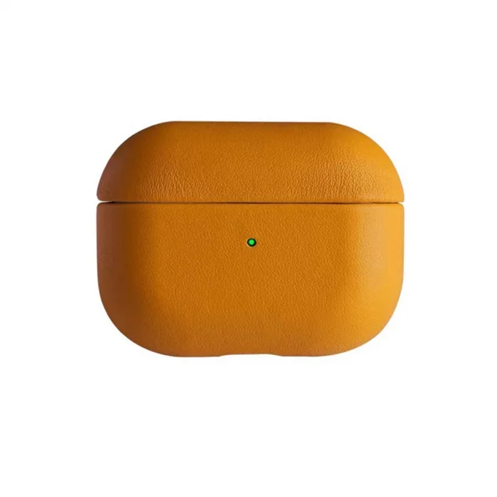 BUĞZ Airpods 3 (3.nesil) 405 Deri Kılıf - Turuncu