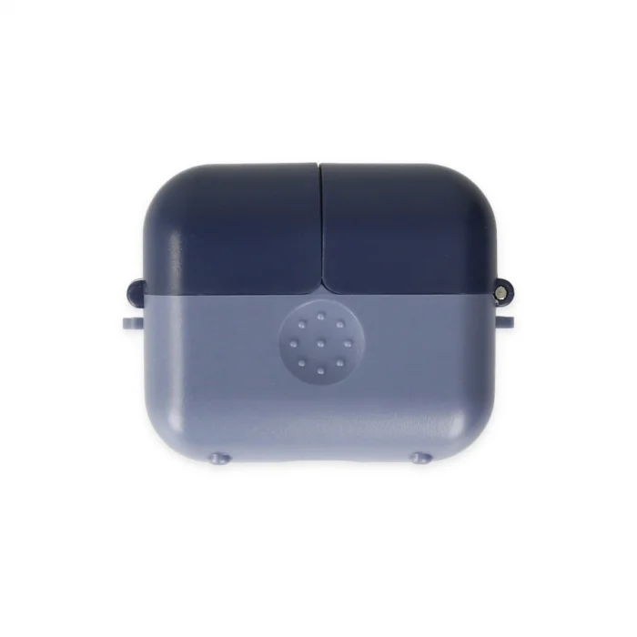 BUĞZ Airpods 3 (3.nesil) Basmalı Kılıf - Mavi-lacivert