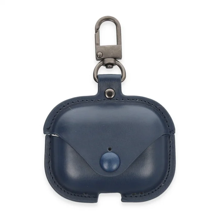 BUĞZ Airpods 3 (3.nesil) Çanta Deri Kılıf - Lacivert