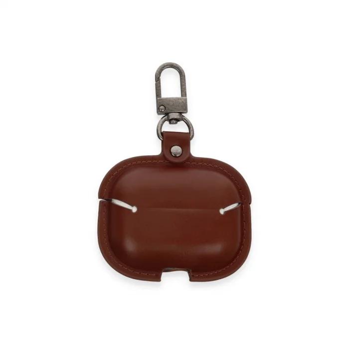 BUĞZ Airpods Pro 2 (2.nesil) Çanta Deri Kılıf - Kahverengi