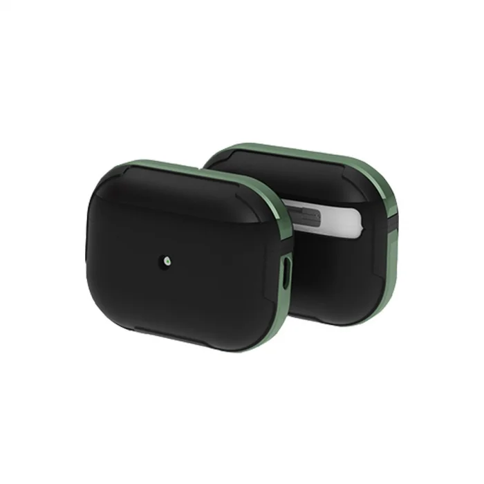 BUĞZ Airpods Pro 2 (2.nesil) Mo-a8 Armor Kılıf - Koyu Yeşil