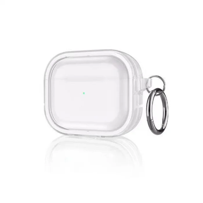 BUĞZ Airpods Pro 2 (2.nesil) Shiny Şeffaf Kılıf - Beyaz