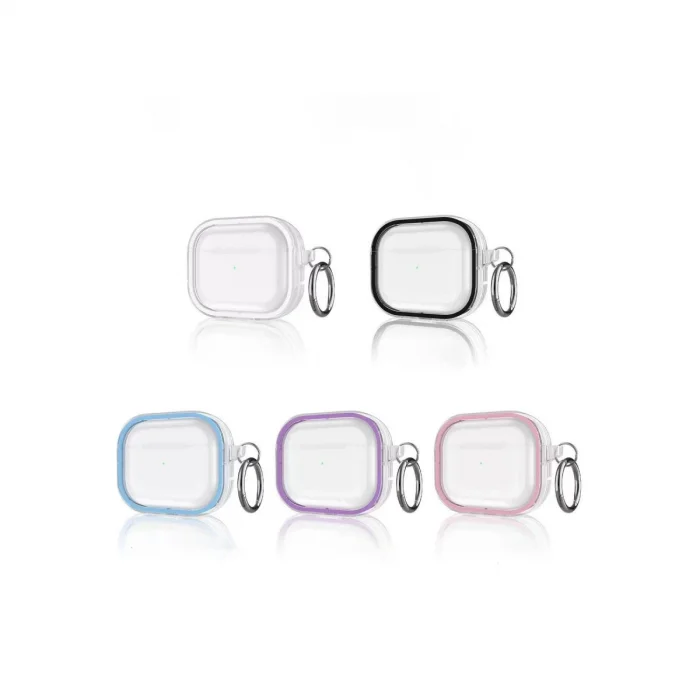 BUĞZ Airpods Pro 2 (2.nesil) Shiny Şeffaf Kılıf - Mor