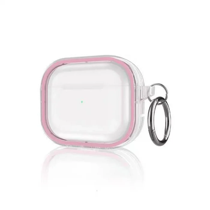 BUĞZ Airpods Pro 2 (2.nesil) Shiny Şeffaf Kılıf - Pembe