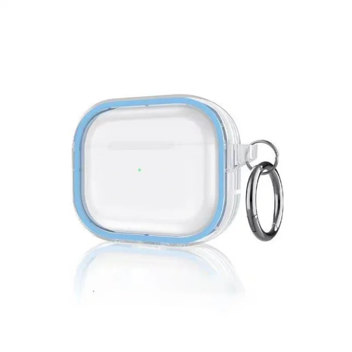 BUĞZ Airpods Pro 2 (2.nesil) Shiny Şeffaf Kılıf - Sierra Blue