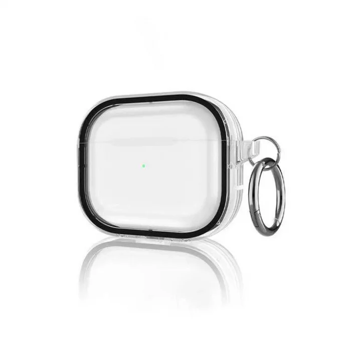 BUĞZ Airpods Pro 2 (2.nesil) Shiny Şeffaf Kılıf - Siyah