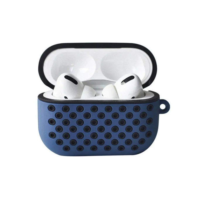BUĞZ Airpods Pro 2 (2.nesil) Spor Delikli Kılıf - Lacivert-siyah