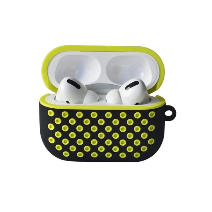 BUĞZ Airpods Pro 2 (2.nesil) Spor Delikli Kılıf - Siyah-sarı