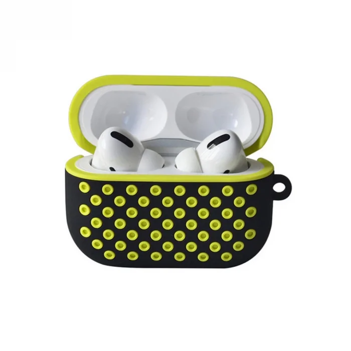 BUĞZ Airpods Pro 2 (2.nesil) Spor Delikli Kılıf - Siyah-sarı