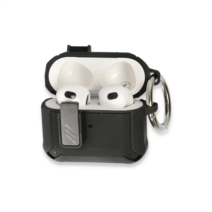 BUĞZ Airpods Pro 2 (2.nesil) Truva Kılıf - Siyah