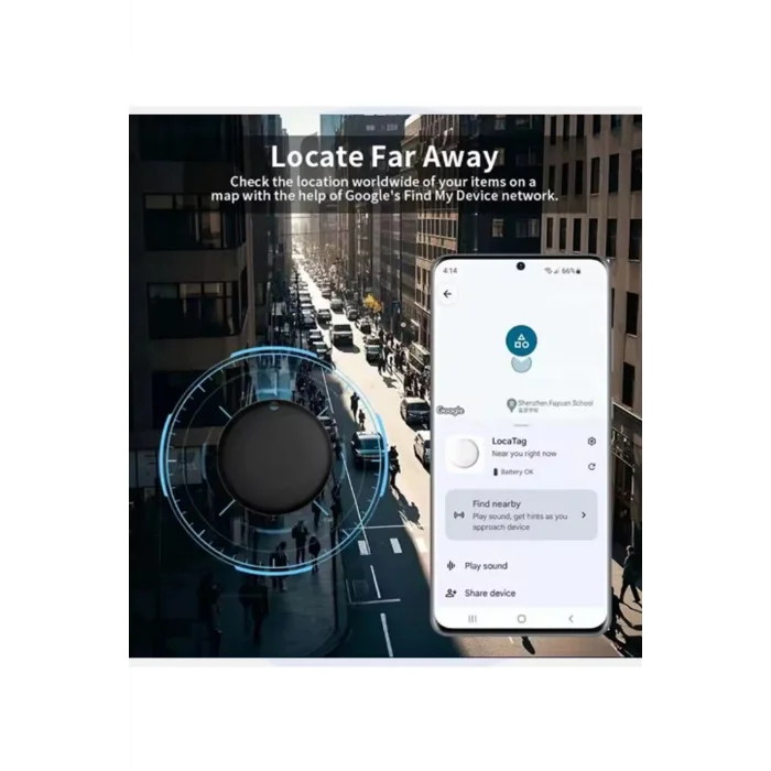 BUĞZ Airtag Android Konum Belirleme Akıllı Takip Cihazı Smart Finder Beyaz